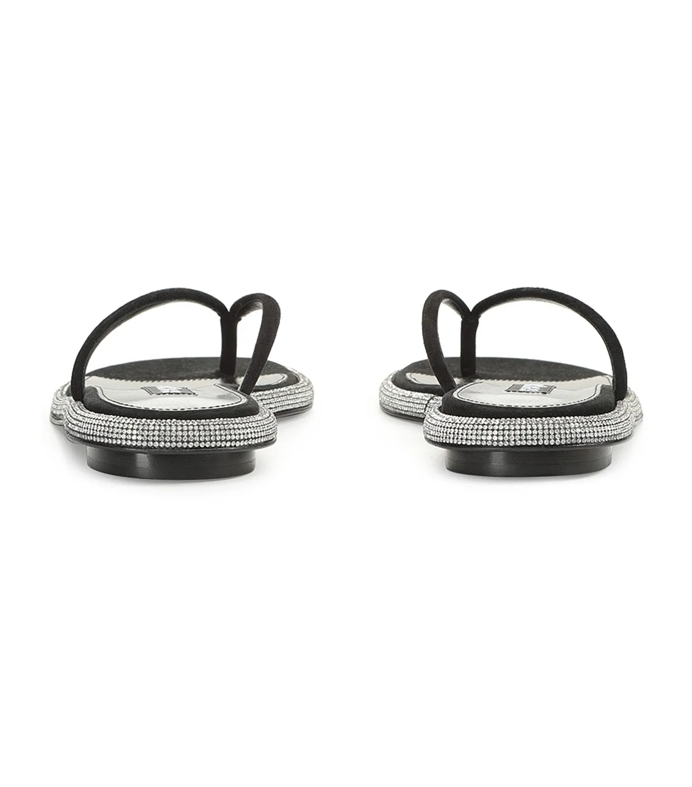 Sr Bijoux Sandal Flat Nero
