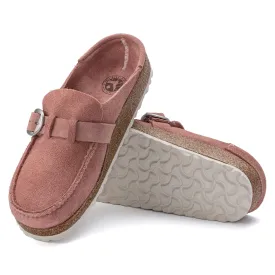 Women's Birkenstock Buckley Suede Leather Color: Pink Clay